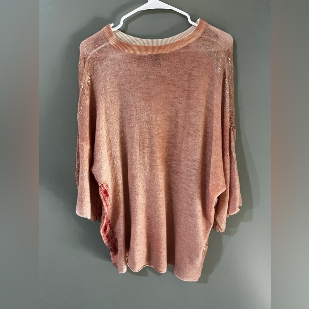 (Nude) Knitwear Hand dyed Cashmere
Silk Wool Sweater Tunic size 38 rare! - Picture 6 of 9